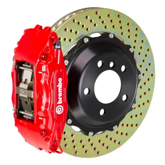 Brembo 99-05 330i (Excl. xDrive) Front GT BBK 6 Piston Cast 355×32 2pc Rotor Drilled-Red