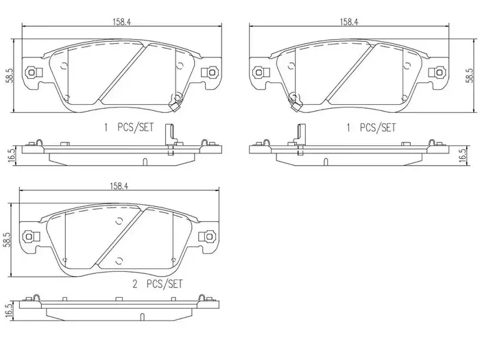 BREMBO P56080N DISC BRAKE PAD SET