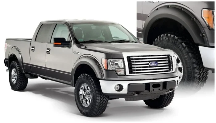 Bushwacker 09-14 Ford F-150 Styleside Pocket Style Flares 4pc 67.0/78.8/97.4in Bed – Black