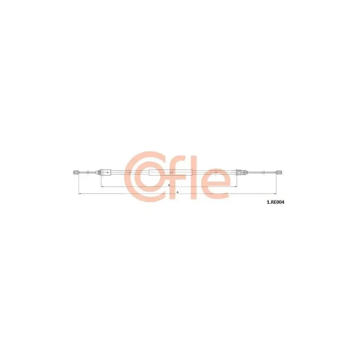 Cofle 1.Re004 Hand Brake Cable for Renault Twingo II Hatchback