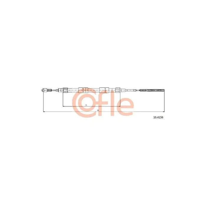 Cofle 10.4156 Hand Brake Cable for BMW Z3