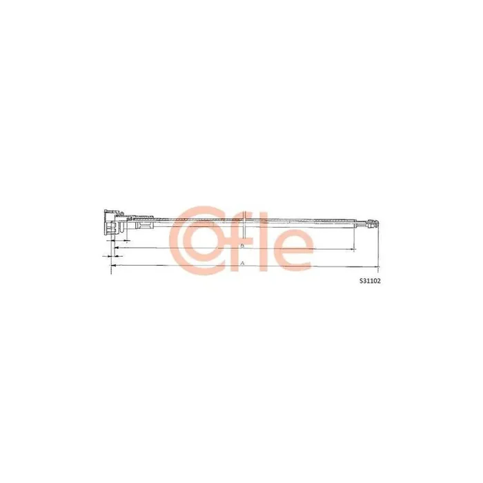 Cofle 10.4563 Hand Brake Cable for Citroen Zx