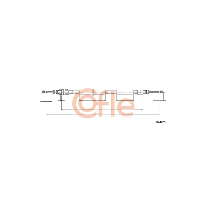 Cofle 10.4709 Hand Brake Cable