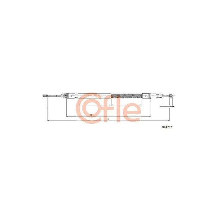 Cofle 10.4737 Hand Brake Cable