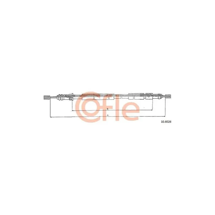 Cofle 10.6026 Hand Brake Cable for Peugeot 306