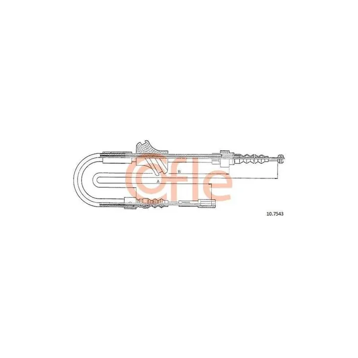 Cofle 10.7543 Hand Brake Cable