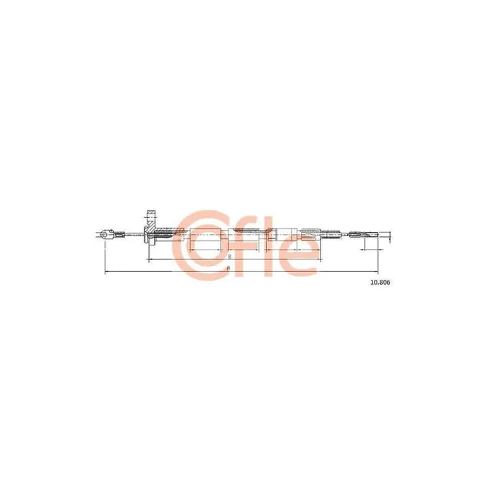 Cofle 10.806 Hand Brake Cable