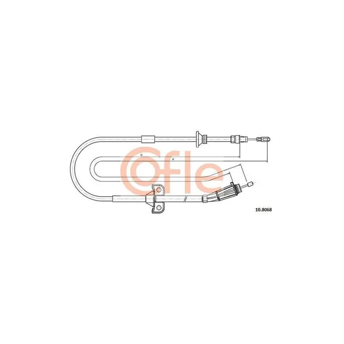 Cofle 10.8068 Hand Brake Cable for Volvo S80 I (Ts, 184)