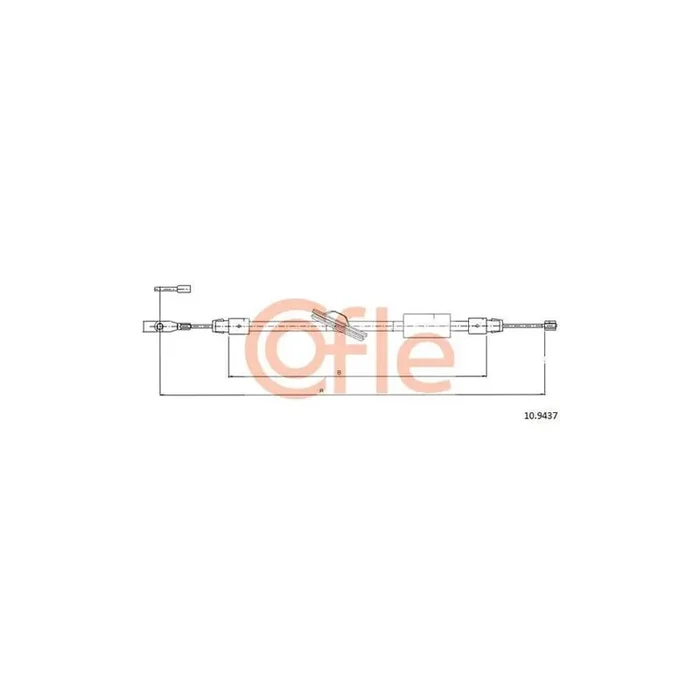 Cofle 10.9437 Hand Brake Cable