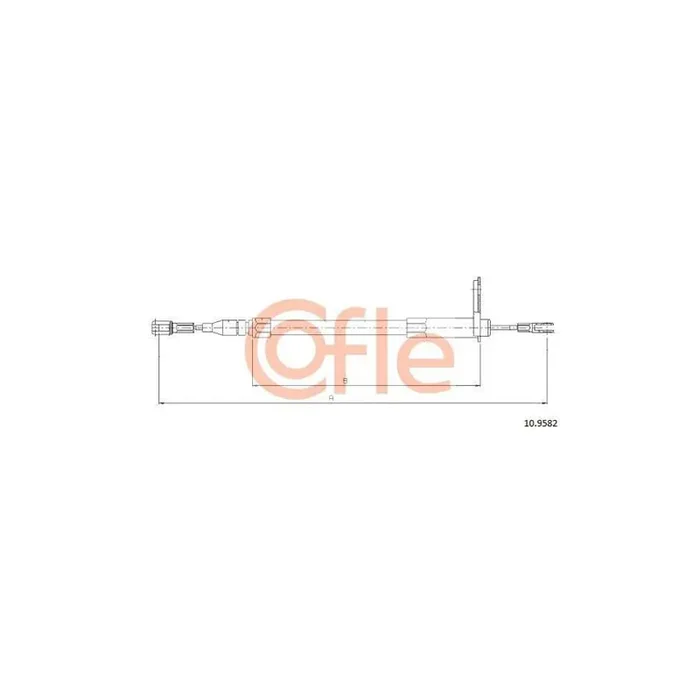 Cofle 10.9582 Hand Brake Cable Suitable for Mercedes-Benz Sl Convertible (R129)