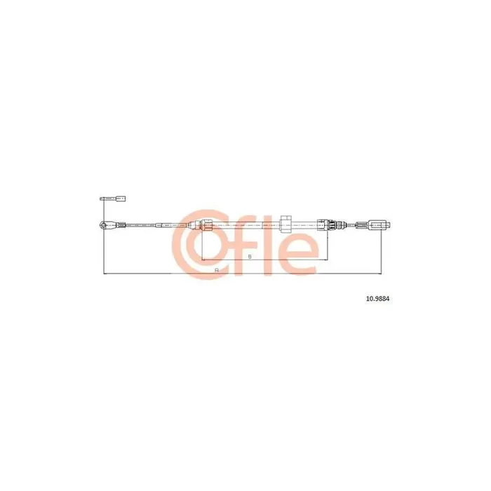Cofle 10.9884 Hand Brake Cable