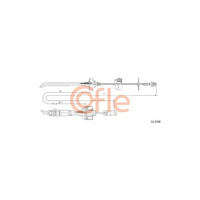 Cofle 11.2148 Clutch Cable for Citroen Xsara