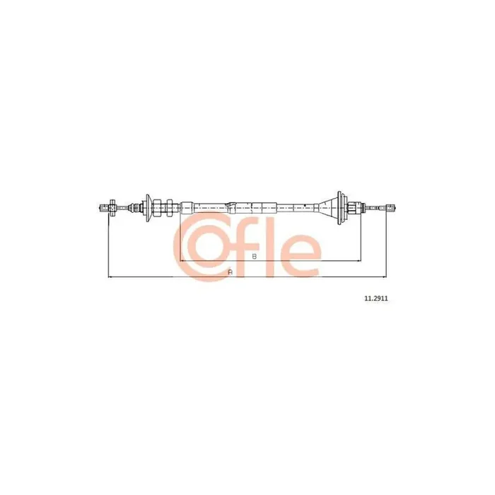 Cofle 11.2911 Clutch Cable for Renault Espace II (J63/S63)