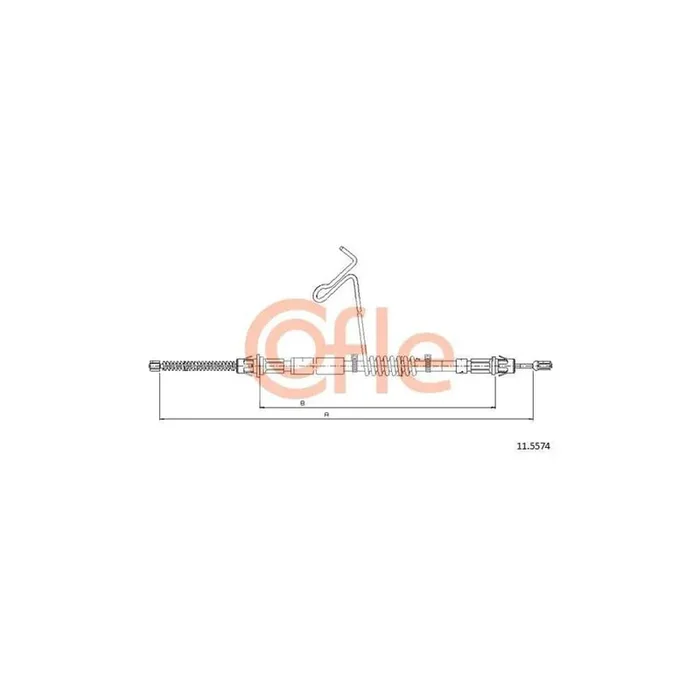 Cofle 11.5574 Hand Brake Cable for Ford Transit