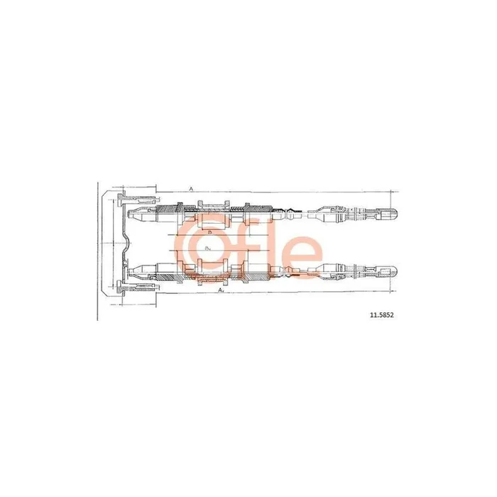 Cofle 11.5852 Hand Brake Cable
