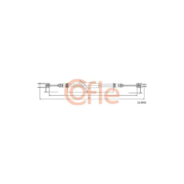 Cofle 11.6562 Hand Brake Cable for Renault Trafic