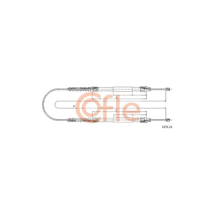 Cofle 1171.11 Hand Brake Cable