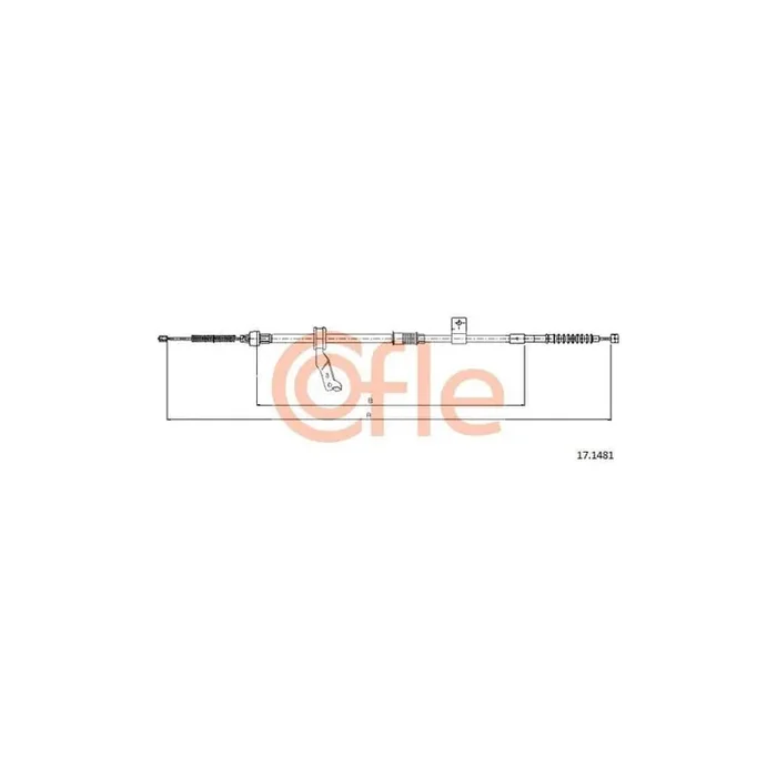 Cofle 17.1481 Hand Brake Cable for Toyota Avensis