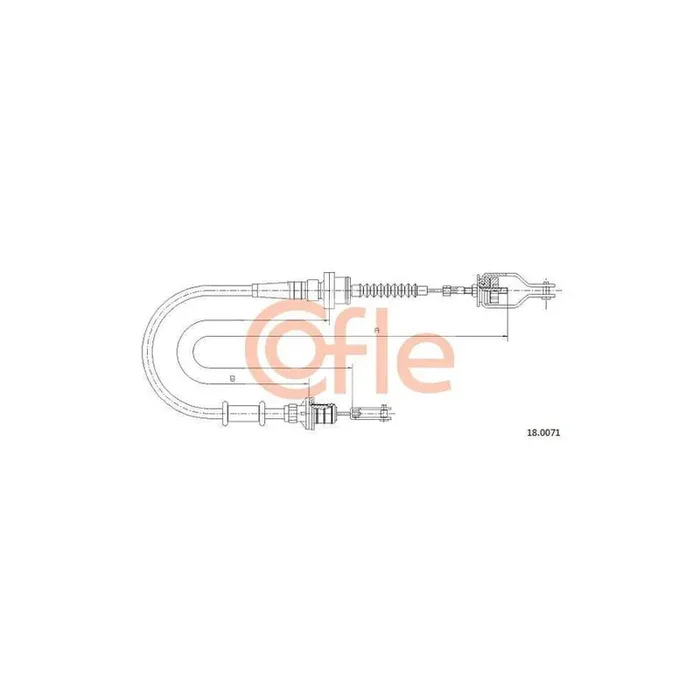 Cofle 18.0071 Clutch Cable for Nissan Micra II Hatchback (K11)