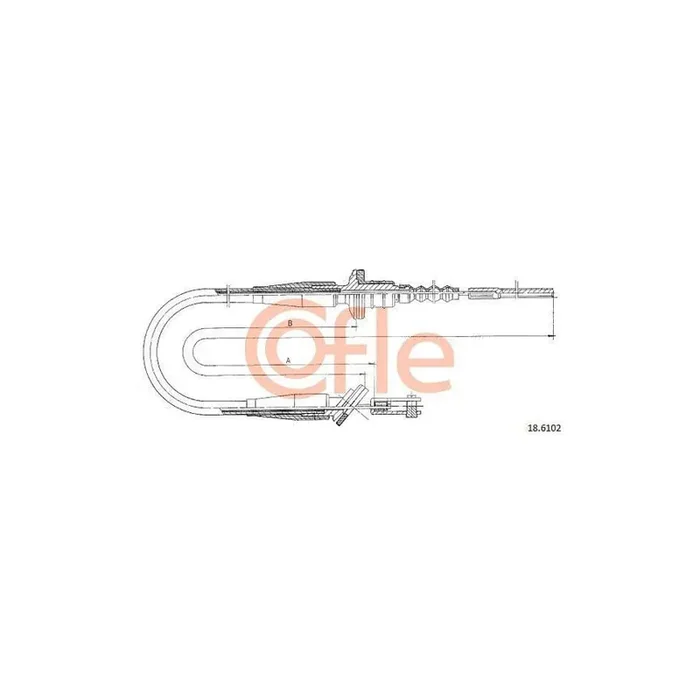 Cofle 18.6102 Clutch Cable for Suzuki Swift II Hatchback (Ea, Ma)