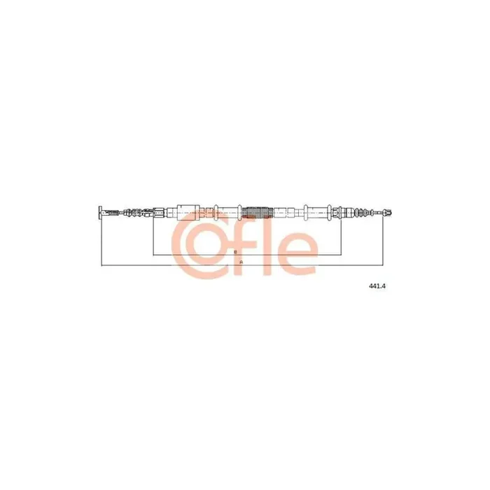 Cofle 441.4 Hand Brake Cable for Lancia Lybra
