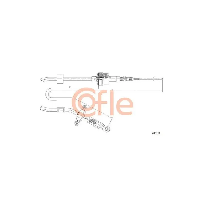Cofle 632.13 Clutch Cable for Fiat Palio