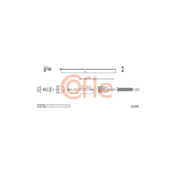 Cofle 92.10.0383 Throttle Cable