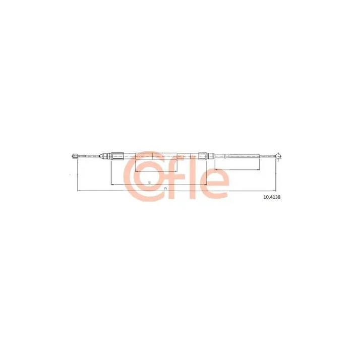 Cofle 92.10.4138 Hand Brake Cable for BMW 1 Series