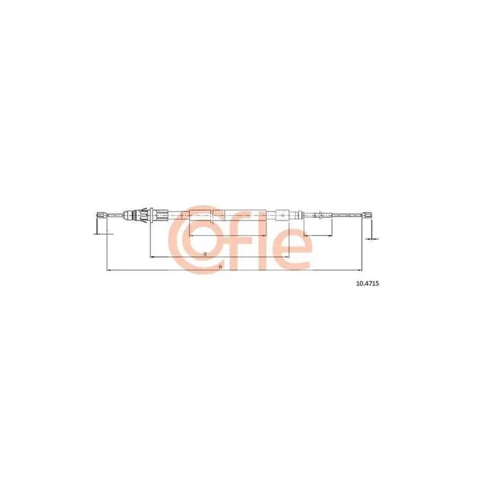 Cofle 92.10.4715 Hand Brake Cable for Citroen C3