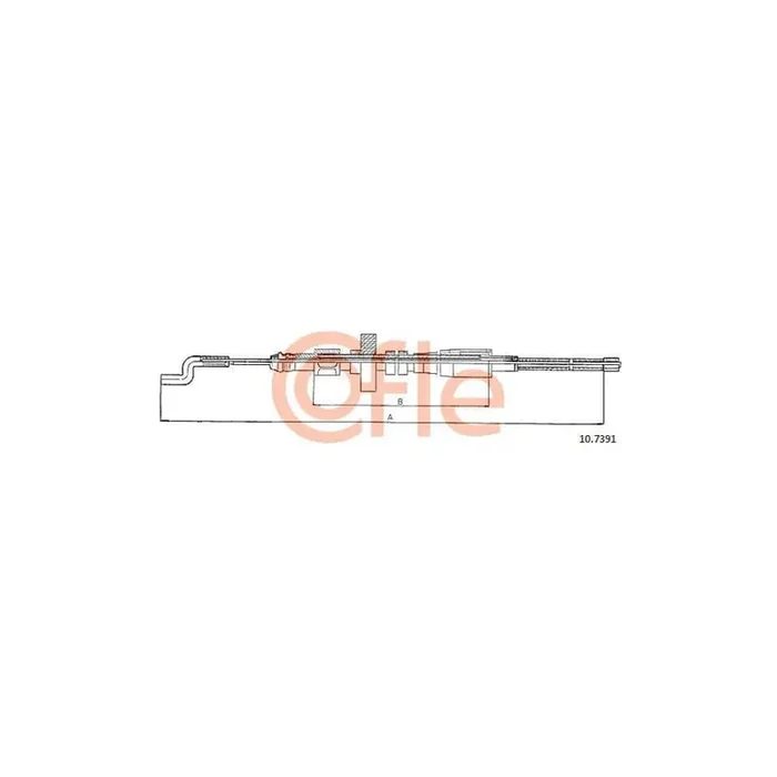 Cofle 92.10.7391 Hand Brake Cable for VW Transporter