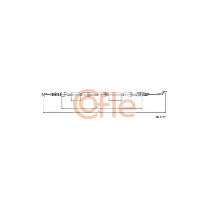 Cofle 92.10.7397 Hand Brake Cable