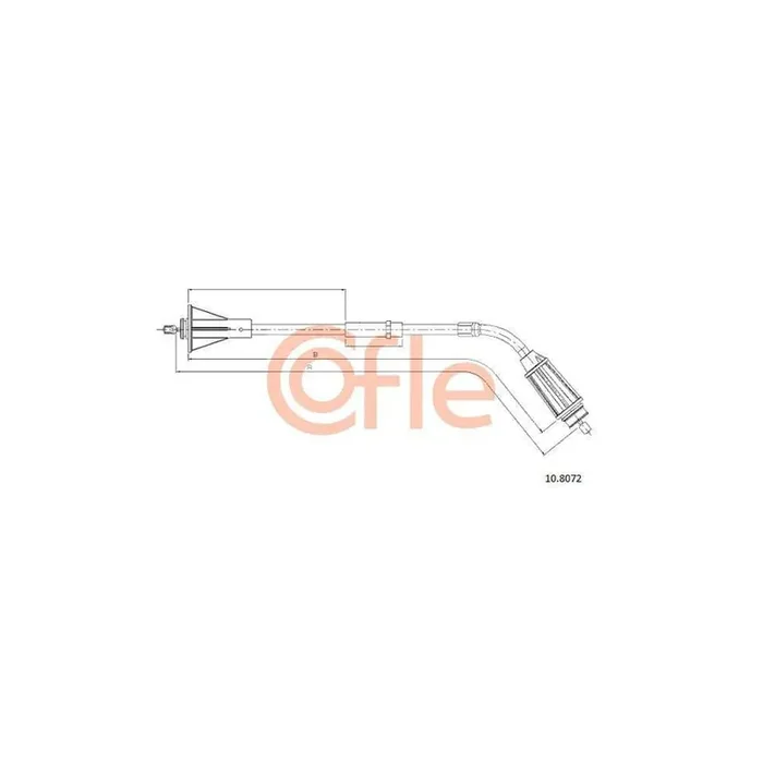 Cofle 92.10.8072 Hand Brake Cable