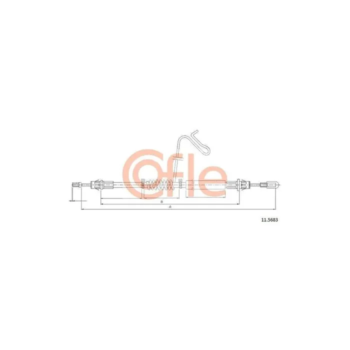 Cofle 92.11.5683 Hand Brake Cable for Ford Transit