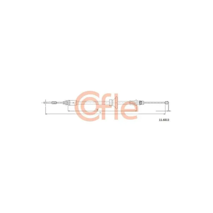 Cofle 92.11.6813 Hand Brake Cable