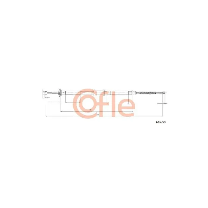 Cofle 92.12.0704 Hand Brake Cable