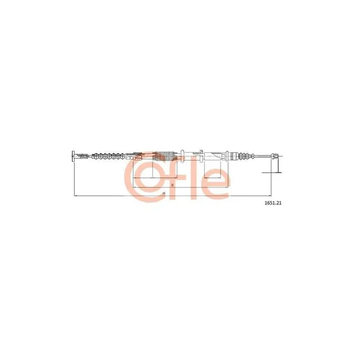 Cofle 92.1651.21 Hand Brake Cable