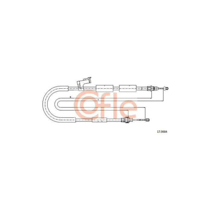 Cofle 92.17.0684 Hand Brake Cable for Mazda 3