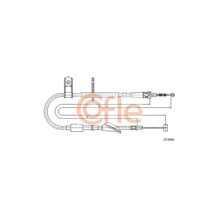 Cofle 92.17.5046 Hand Brake Cable