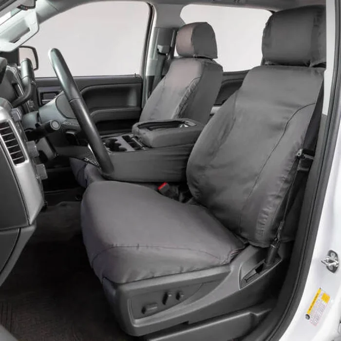 Covercraft 04-10 Ford F250 Polycotton SeatSaver Custom Front Row Seat Covers – Grey