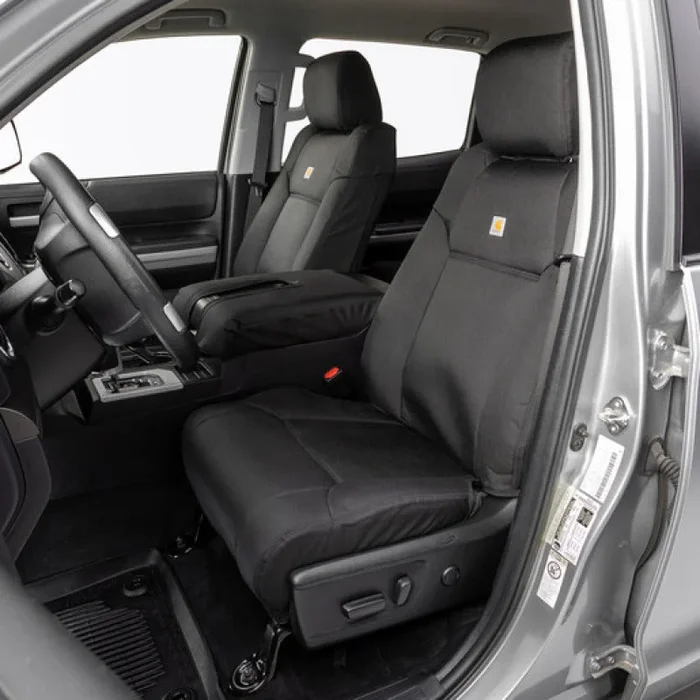 Covercraft 15-22 Chevrolet Colorado Carhartt PrecisionFit Custom Front Row Seat Covers – Blk