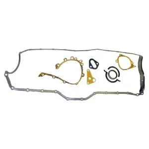 Crown Automotive Jeep Replacement Engine Conversion Gasket Set w/1 Piece Oil Pan Gasket – 4713221