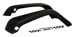 Crown Automotive Jeep Replacement Fender Flare Set Front Incl. 2 Flare/Retainers/Rivets Textured Black – 5KFKFR