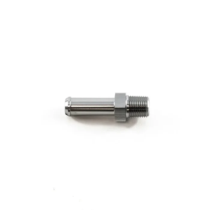 DeatschWerks 1/8in NPT Male Thread 5/16in Hose Barb – Anodized Matte Black
