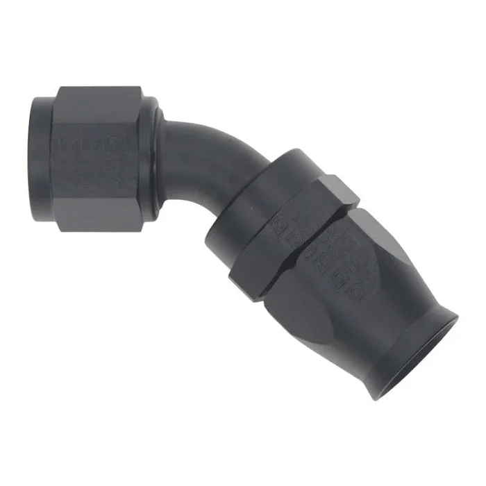 DeatschWerks 10AN Female Swivel 45-Degree Hose End PTFE (Incl Olive Insert) – Anodized Matte Black