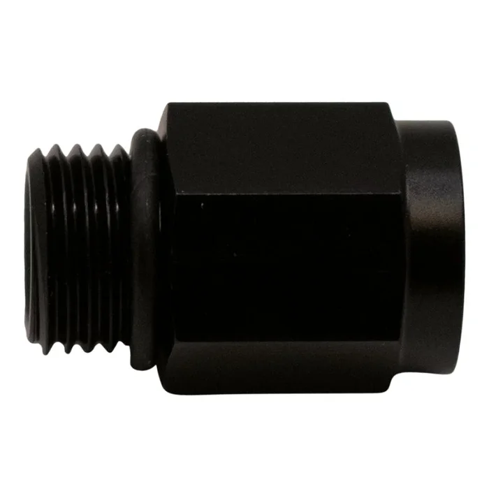 DeatschWerks 6AN ORB Male to M12 X 1.5 Metric Female (Incl O-Ring) – Anodized Matte Black