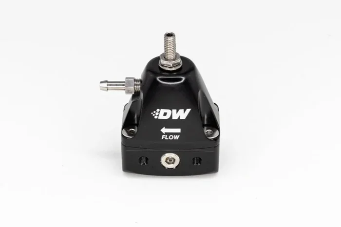 DeatschWerks DWR1000iL In-Line Adjustable Fuel Pressure Regulator – Black