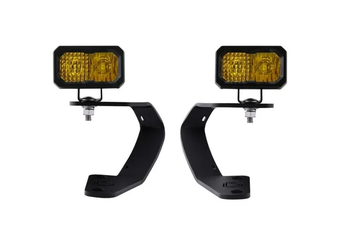 Diode Dynamics 10-21 Toyota 4Runner Stage Series 2in LED Ditch Light Kit – Sport Yellow Combo