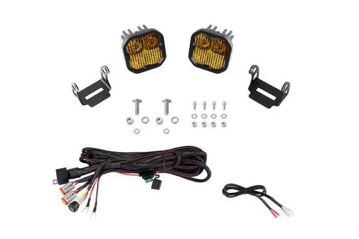 Diode Dynamics 21-22 Ford Bronco SS3 LED Ditch Light Kit – Sport Yellow Combo