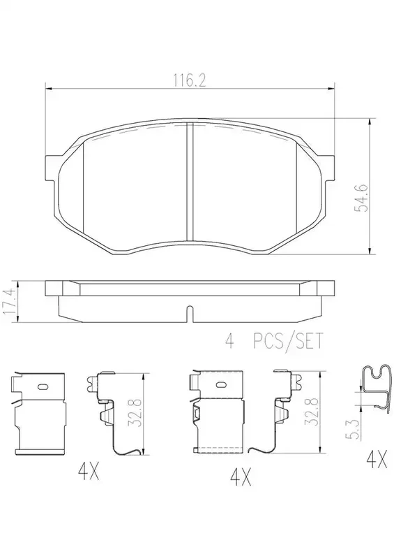 DISC BRAKE PAD SET