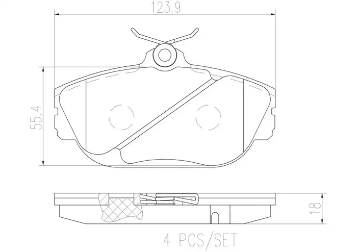 DISC BRAKE PAD SET